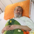 تصاویر/ آیتالله طبرسی در بیمارستان کسری تهران
