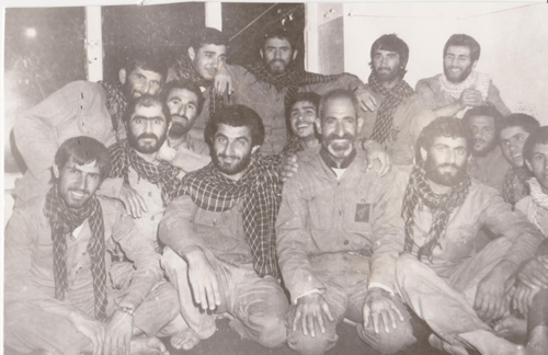 اولین گروه برای جبهه بیجار باتفاق شهید خلیلی