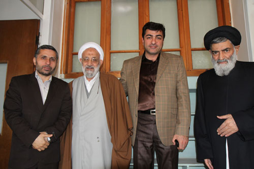 دیدار شهردار و شورا با آیت الله جباری عید 93 (2)