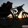 ركاب زني دوچرخه سوار نكايي از ساحل درياي خزر تا خليج فارس