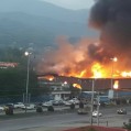 آتش‌سوزی گسترده در کارخانه اکریل تاب بهشهر