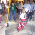 سقوط عابر پیاده به چاه حفاری شده در نکا