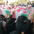 مردم نکا با شهید گمنام دفاع مقدس وداع کردند/ تصویر